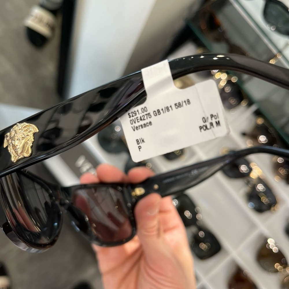 USED AUTHENTIC VERSACE SUNGLASSES (Polarized lens)